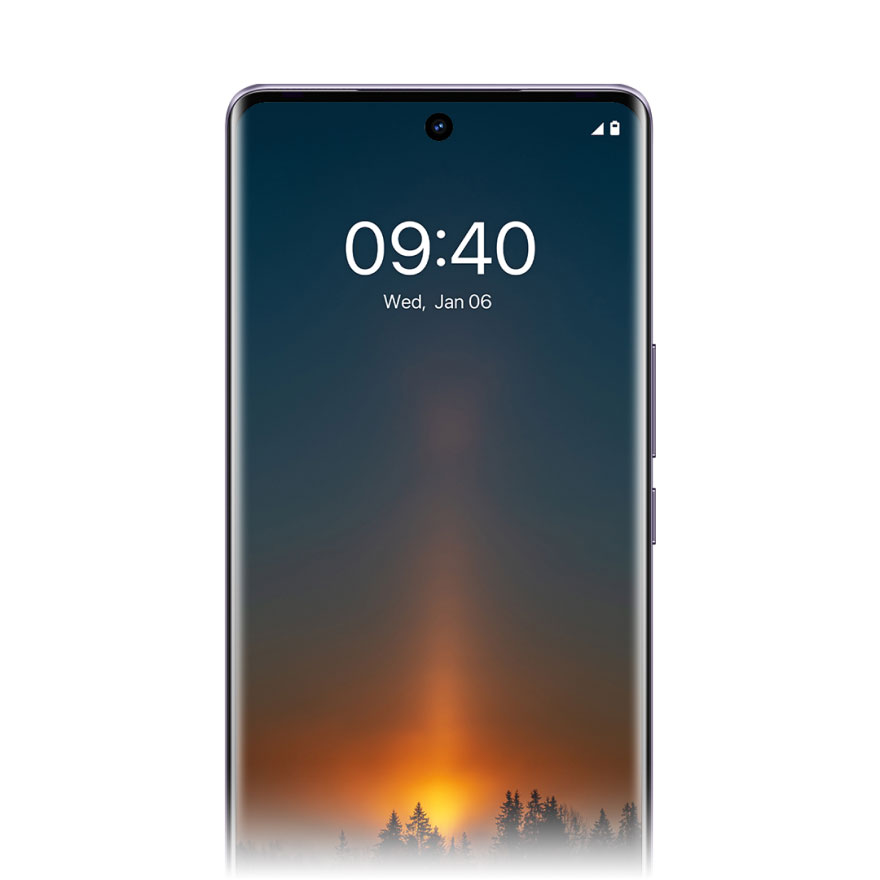 vivo V40 dengan animasi hidup/mati layar