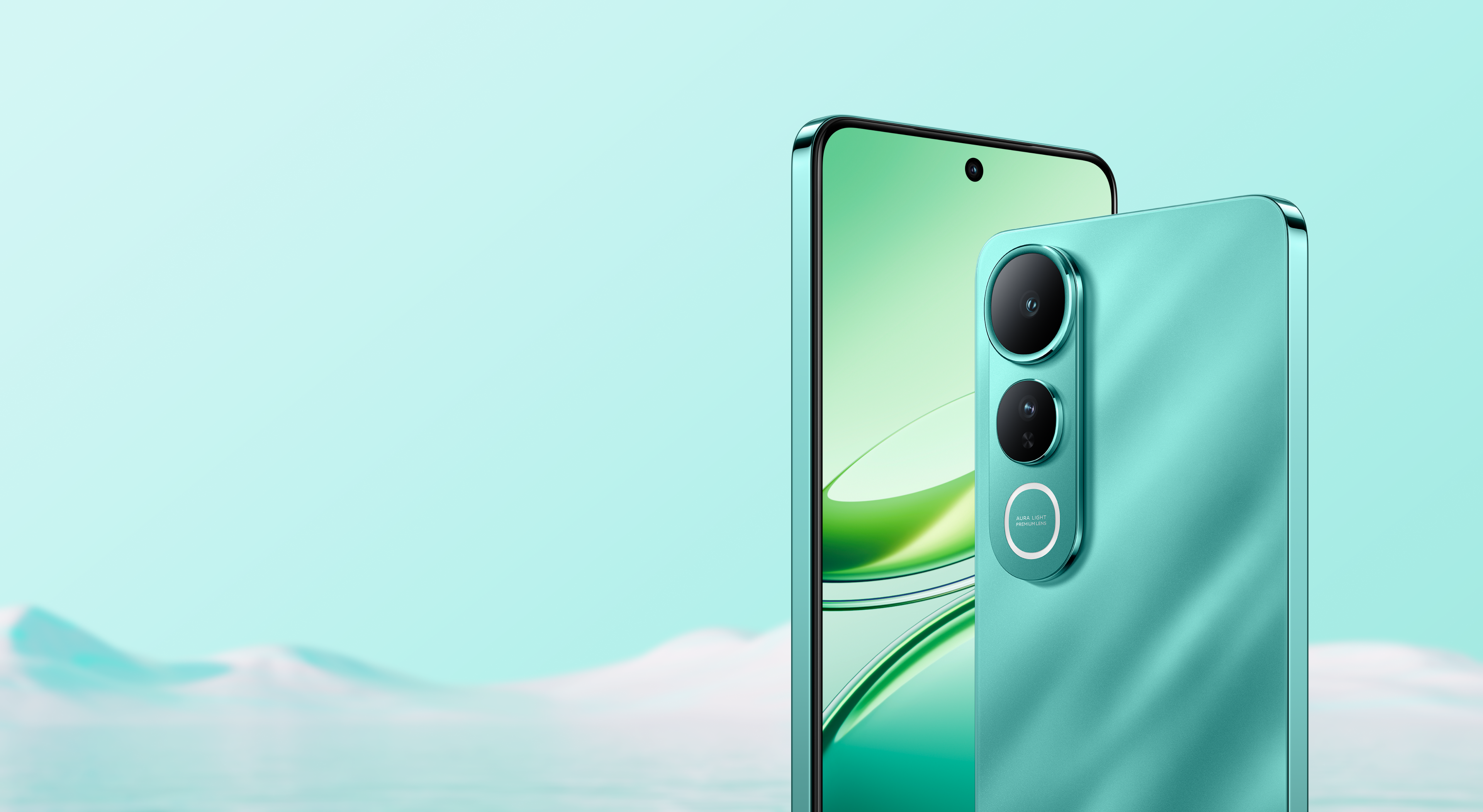 vivo V50 Lite in silk green