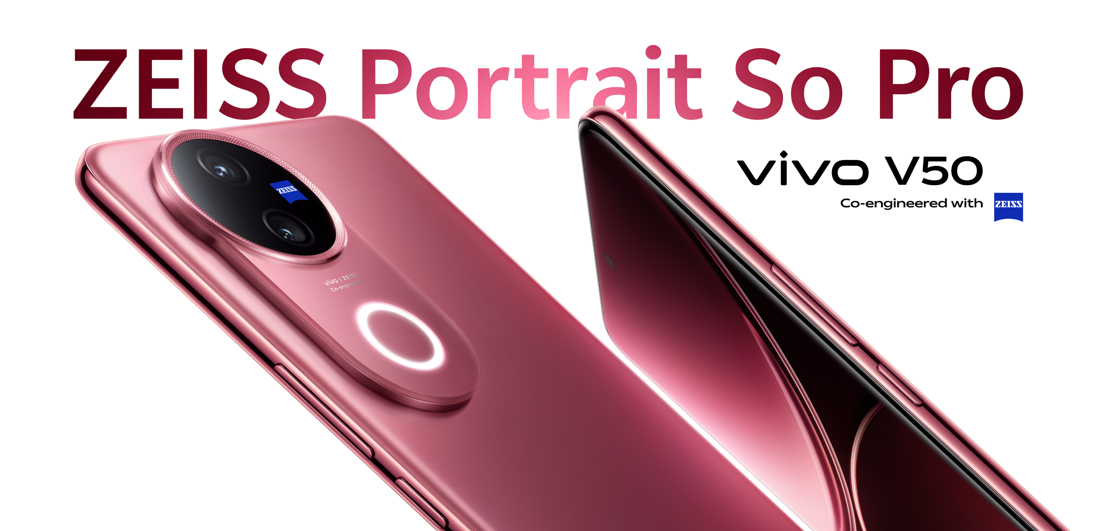 vivo V50 in Ancora Red