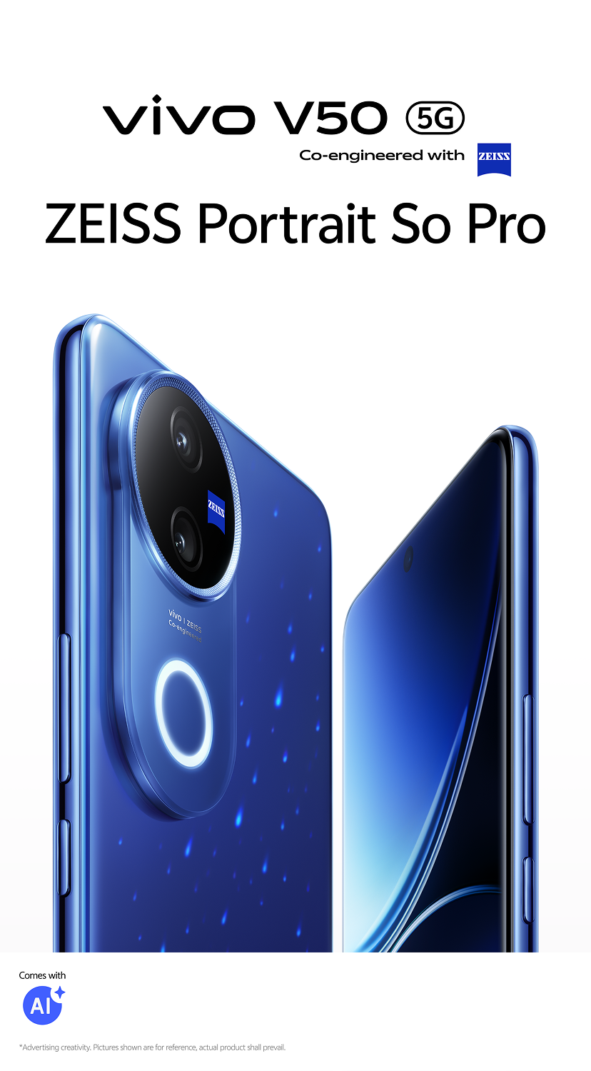 vivo V50-ZEISS Portrait, 6000mAh, IP68/69 & FOS 15 | vivo Pakistan