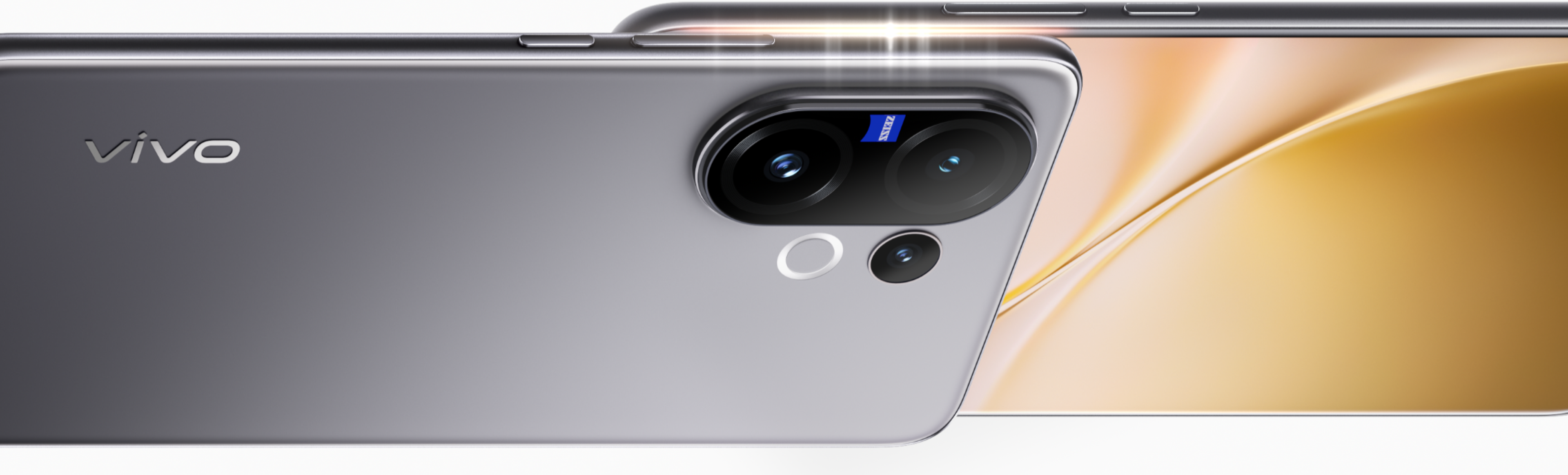 vivo V60 in Mist Gray