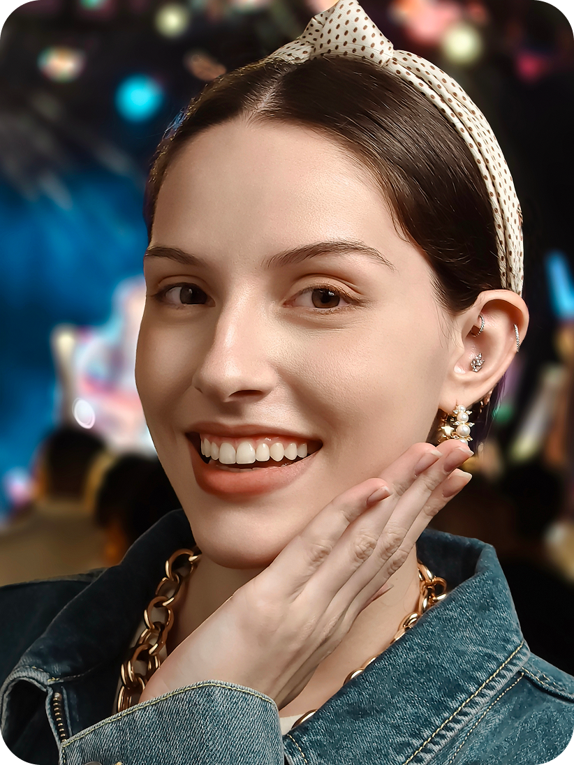 Close-up Portrait taken with vivo V60 using ZEISS 100mm focal length