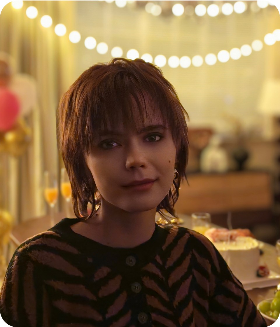 Portrait taken with vivo V60 with AI Aura Light off