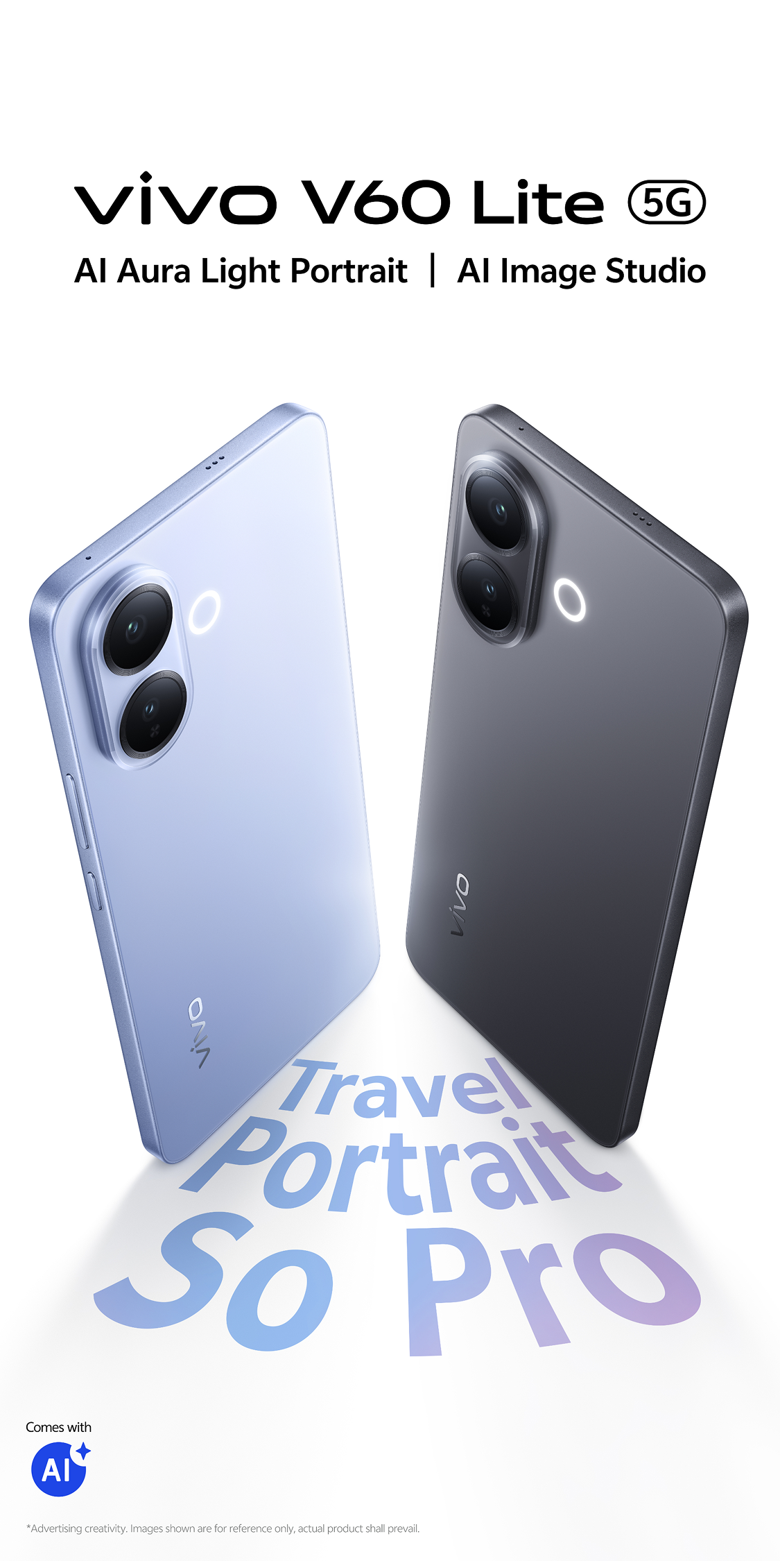 vivo V60 Lite 5G - Slim Design, Dimensity 7360-Turbo, 6500mAh