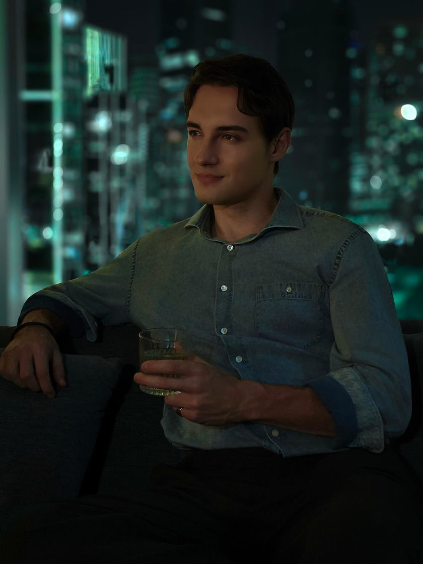 Portrait taken using vivo V60 Lite 5G with AI Aura Light off under cold light