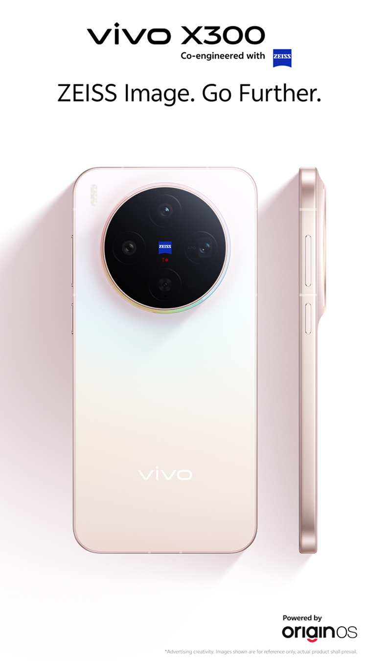 vivo X300 - 200MP ZEISS Main Camera, OriginOS, Dimensity 9500