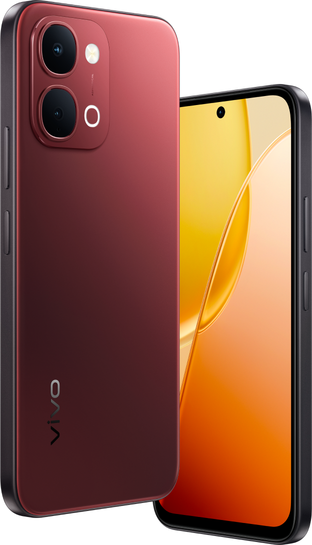 vivo Y31d featuring living colors and a comfortable grip