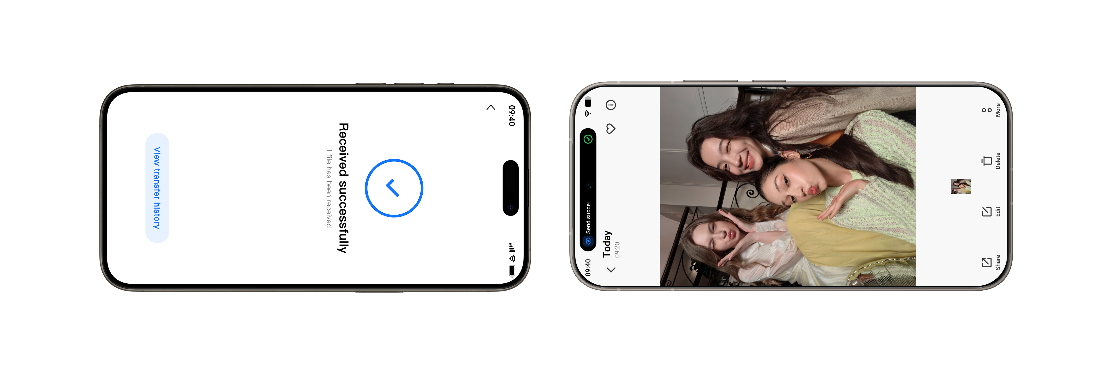 vivo V70 with One-Tap Transfer function