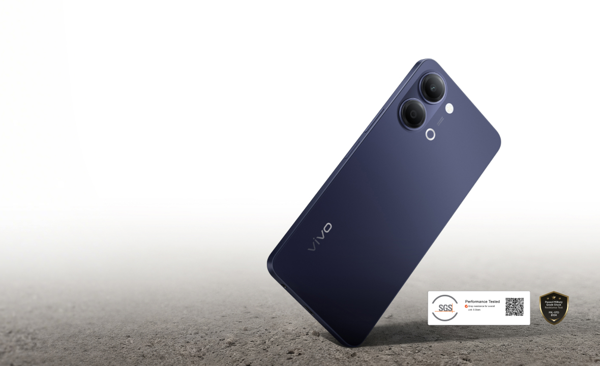 vivo Y05 with SGS and military-grade certified protection