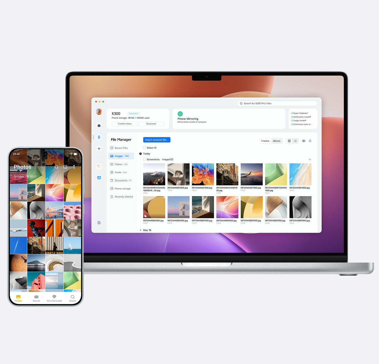 vivo X300 with Free Transfer function