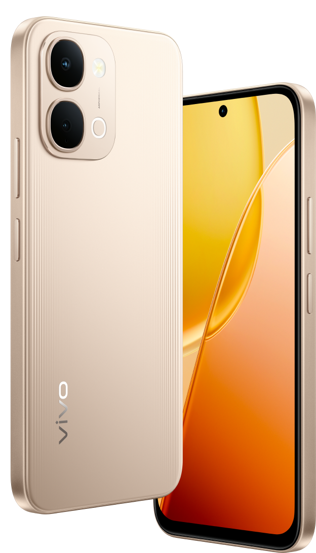 vivo Y31d featuring living colors and a comfortable grip