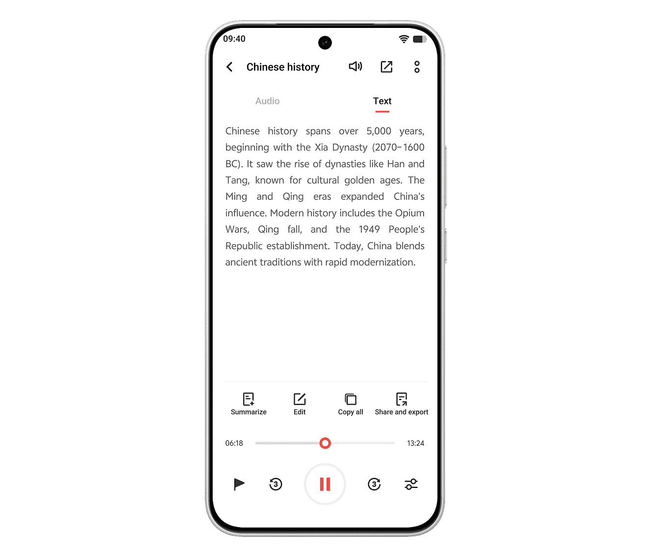 vivo Y500 with AI Transcript Assist feature