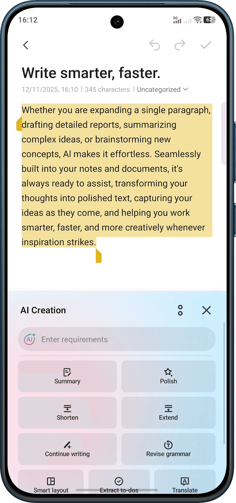 vivo V70 Lite with AI Creation feature