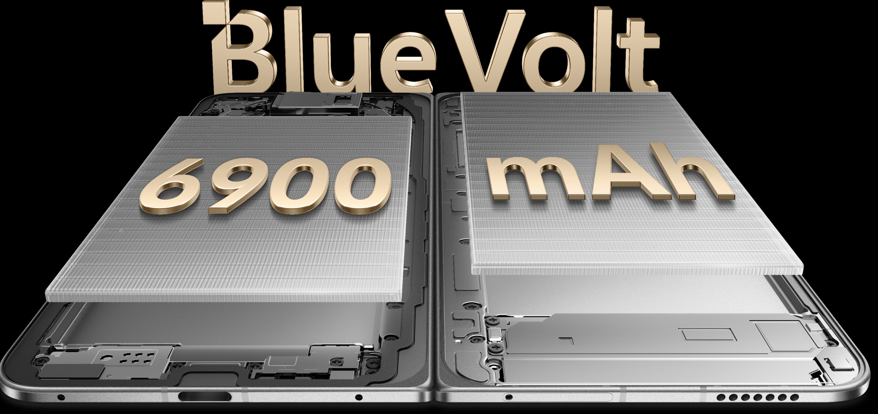 vivo X Fold6 with equivalent 6900mAh battery