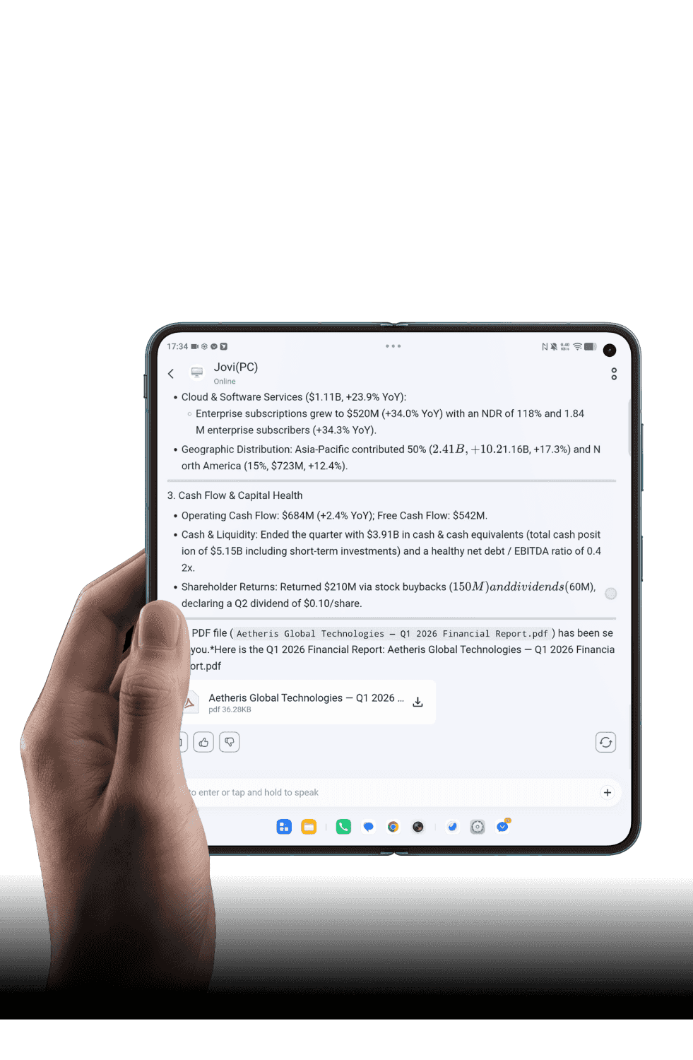vivo X Fold6 with Powerful AI Assistant