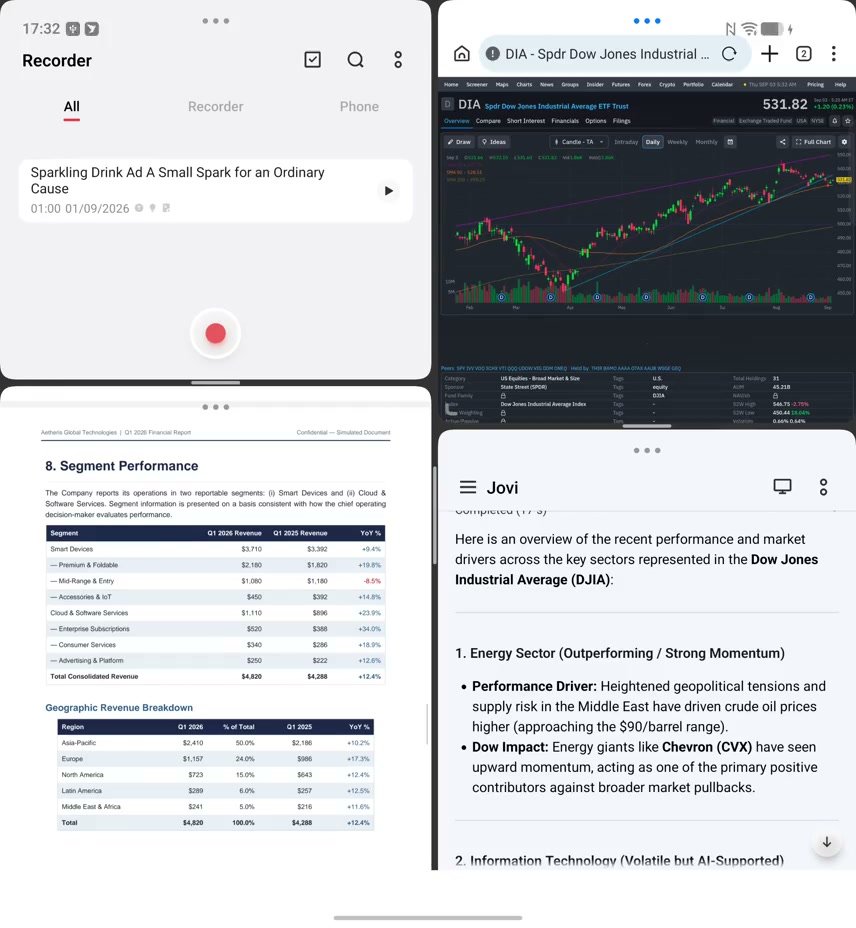 vivo X Fold6 with combination library